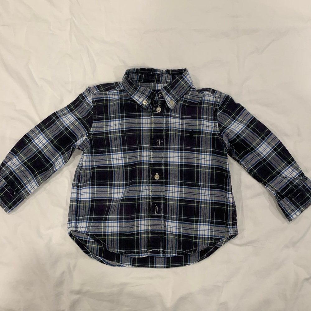 Ralph Lauren Baby Boy Plaid Shirt - 18 Months